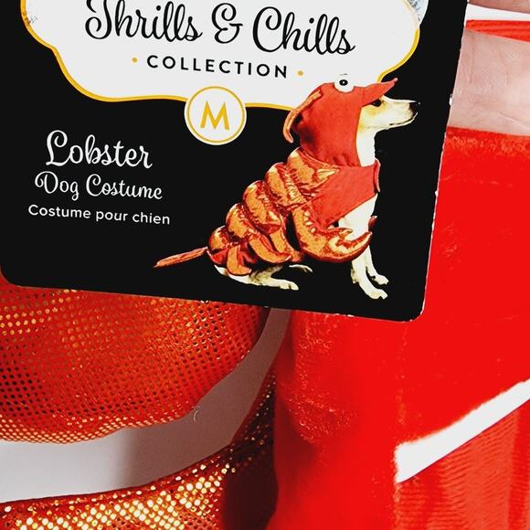 Thrills & Chills Lobster Pet Halloween Costume Size medium New - Picture 1 of 8